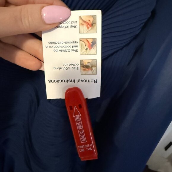 IEENA for Mac Duggal Bell Long Sleeve Chiffon Fit & Flare Minidress NWT Size 12 - Picture 3 of 6